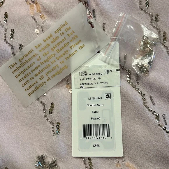 LOVESHACKFANCY Goodall Embellished Midi Skirt - Picture 11 of 15